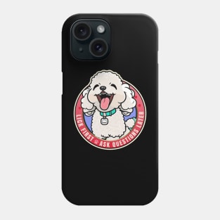 Lick First! Poodle Dog Design Phone Case