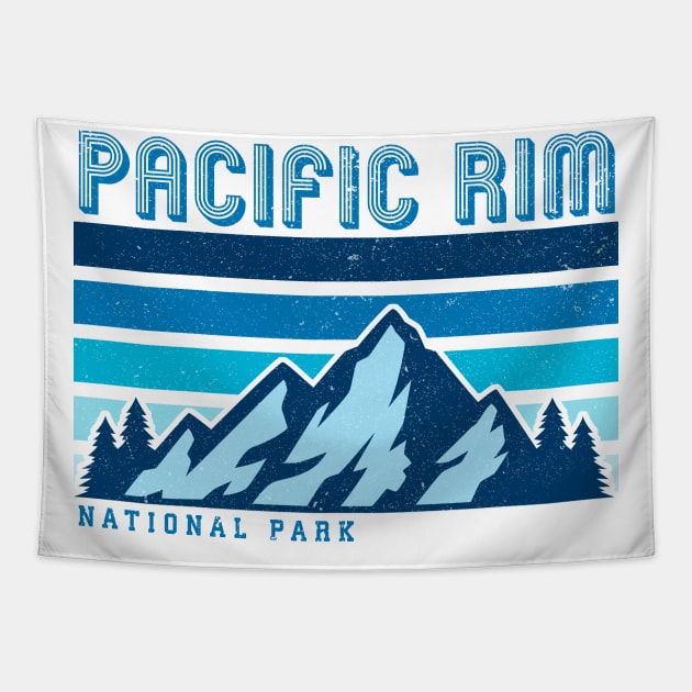 Pacific Rim national park retro vintage Tapestry by hardy 