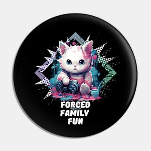 Forced Family Fun - Gamer Cat Pin