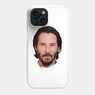 Keanu Reeves Vector Art Phone Case