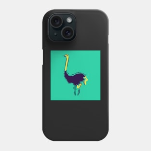 Ostrich Illustration Phone Case