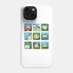 Cute frogs doing silly things Phone Case