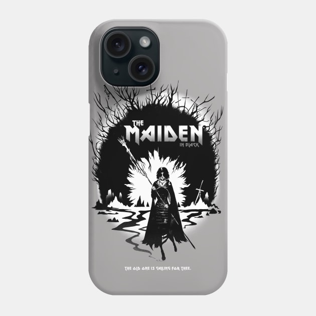 The Maiden in Black Phone Case by Crowsmack