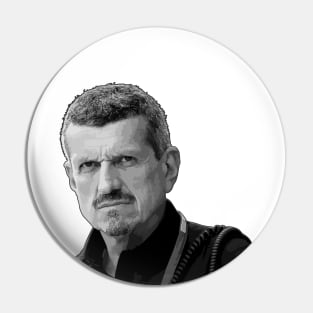 Guenther Steiner Black and White Pin