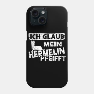 Retro Hermelin Spruch Vintage Familie pfeifft Phone Case