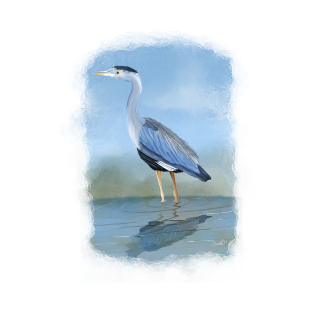 Great Blue Heron by FernheartDesign