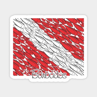 Scuba Diving Flag Barbados Magnet