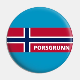 Porsgrunn City in Norwegian Flag Pin