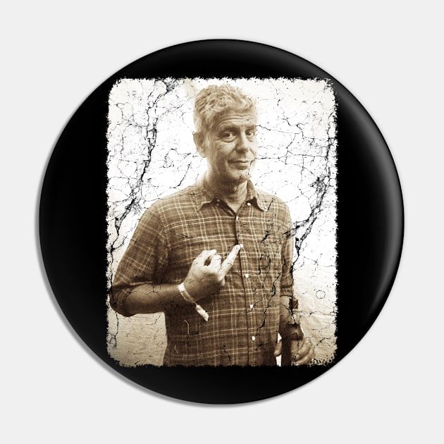 Anthony Bourdain - Vintage Pin by GoodMan999