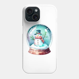 Christmas snow globe Phone Case