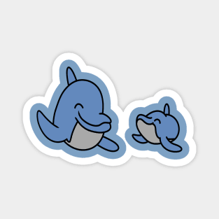 Cute cartoon dolphins Magnet