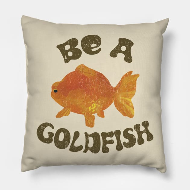 goldfish - qoute Pillow by Crocodile Store