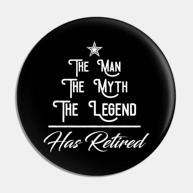 The Man The Myth The Legend Has Retired Pin by paola.illustrations