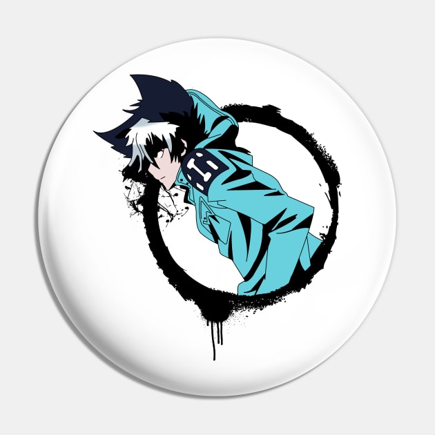 Servamp Kuro Sleepy Ash Scary Pin by oneskyoneland