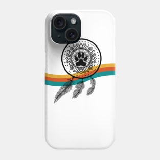 Dream Catcher Wolf Paw Rainbow Phone Case