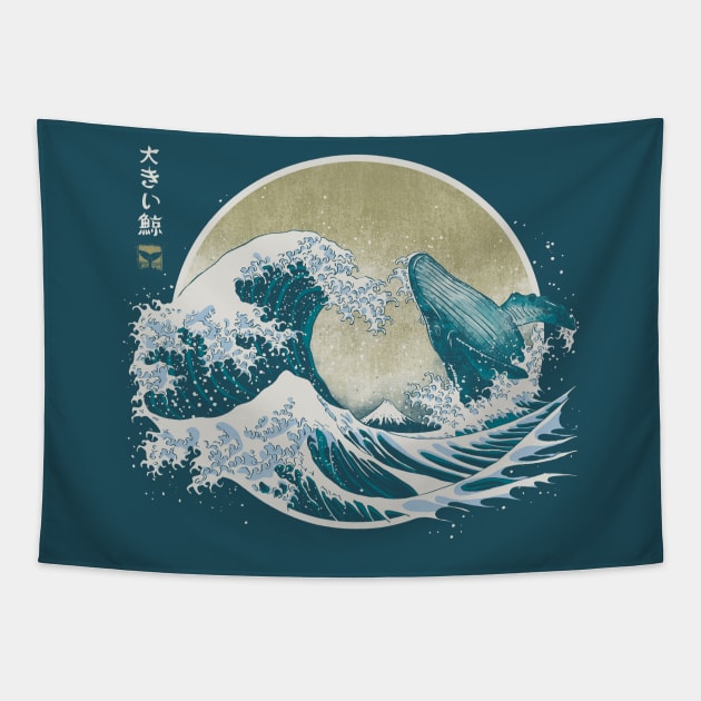 Whale tapestry top