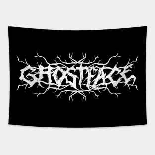 GhostFace Drummer Metal Logo Tapestry