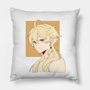 Genshin Impact - Aether Long Hair with Background Pillow