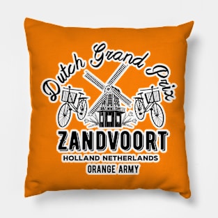 Zandvoort Orange Smoke Pillow