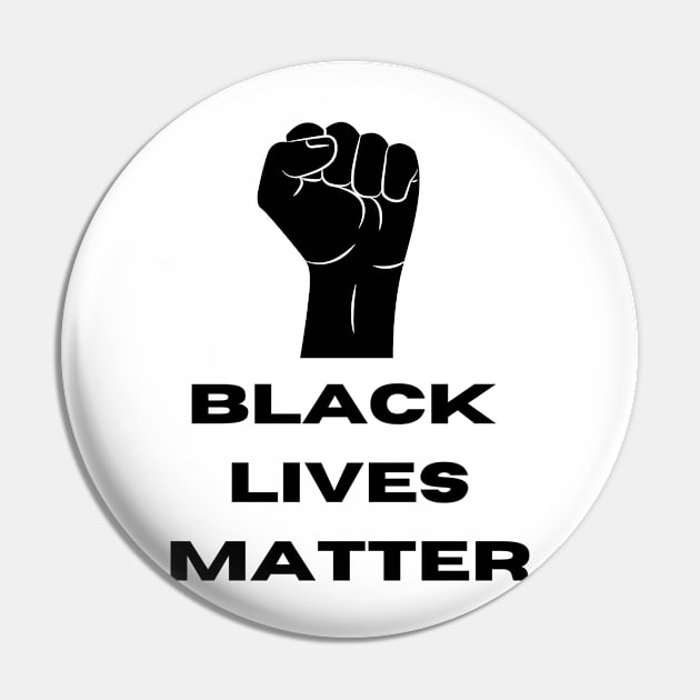 Black Lives Matter (Black) Pin by Kadeda RPG