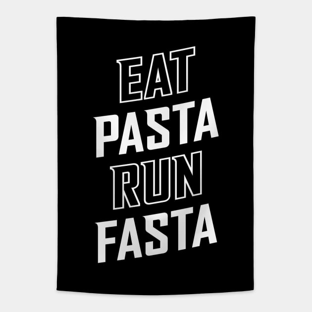 Eat Pasta Run Fasta Tapestry by brogressproject