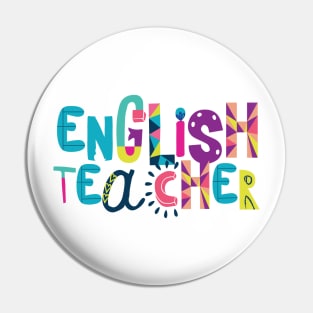 Cute English Teacher Gift Idea Back to School Pin