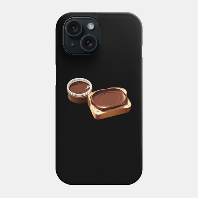 Chocolate Toast Sandwich Bread Vintage Retro Yummy Kawaii Coffee Phone Case by Flowering Away