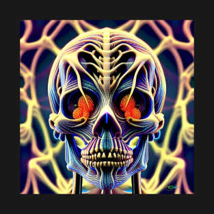 Trippy Psychedelic Luxury Skull 20 T-Shirt