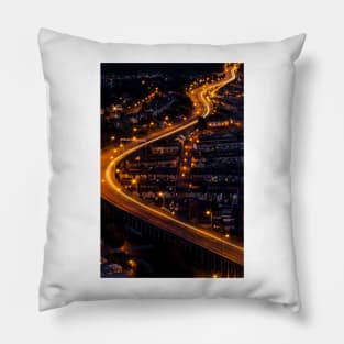 M4 Motorway Port Talbot - 2013 Pillow