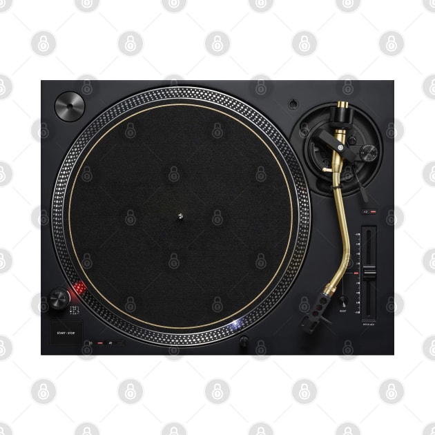 Classic Turntable MK7 blk gold by Tee4daily