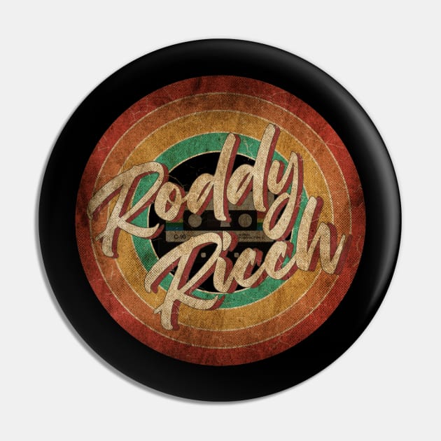 Roddy Ricch Vintage Circle Art Pin by antongg