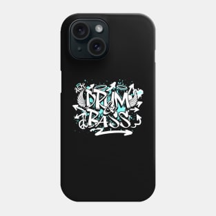 DRUM AND BASS  - Grafitti Steez (Blue/White) Phone Case