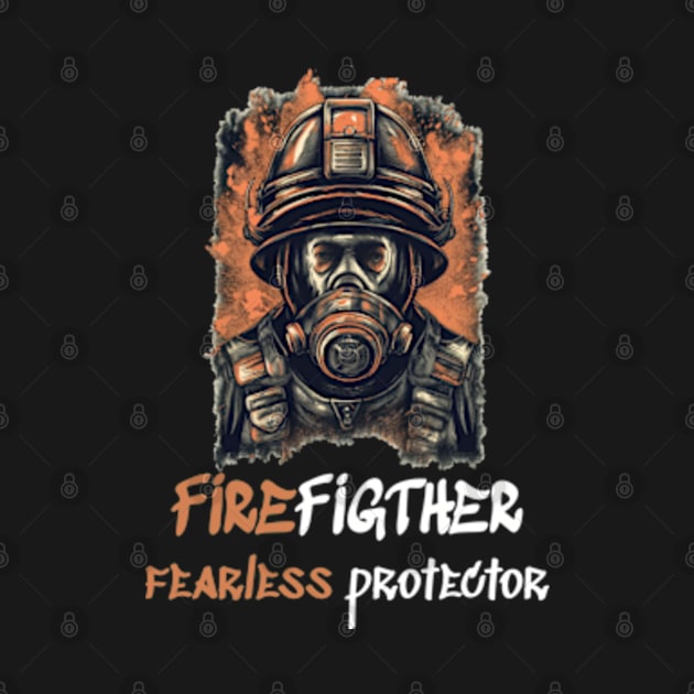 Firefighter Fearless Protector by WyldbyDesign