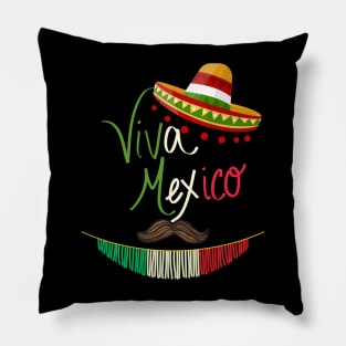 Cinco De Mayo Celebrate Fiesta 5 De Mayo Sombrero Viva Mexico T-Shirt Pillow