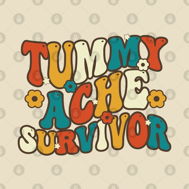 Vintage Tummy Ache Survivor Stomachache IBS by ARMU66