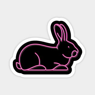 Neon Rabbit Magnet