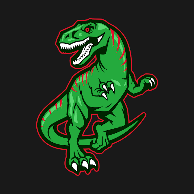 Carnivorous Dinosaur Gift Design Motif by Shirtjaeger