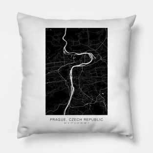 prague maps poster minimalist Pillow