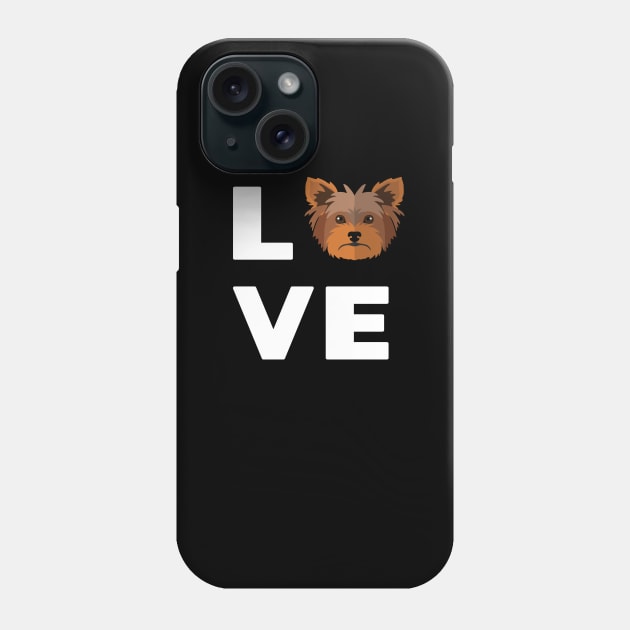 Yorkie love Dog gift Phone Case by ARBEEN Art