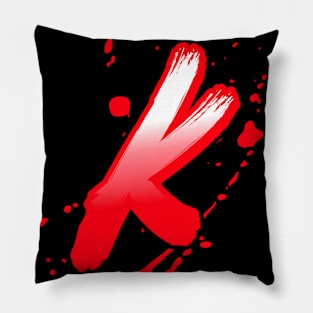 Bloody letter K Pillow