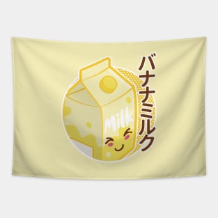 Cute Japanese Kawaii Banana Milk Tapestry