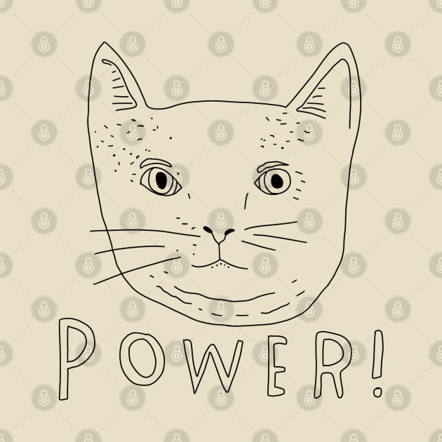 Frightened Rabbit Power Cat by SentABearToSpace 