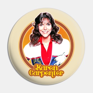 Karen Carpenter / Retro 70s Aesthetic Fan Design Pin