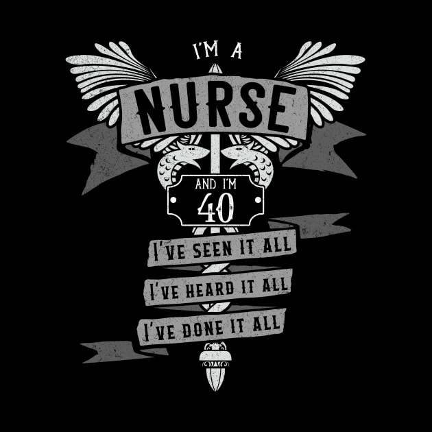 Funny 40th Birthday Nurse Gift Idea by EmergentGear