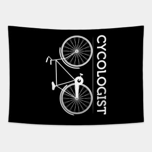 Funny Cycologist Bike Tapestry