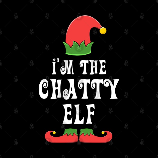 Chatty Elf for Matching Family Christmas Group by jkshirts