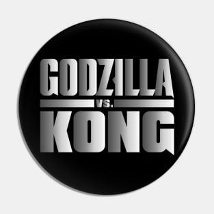 godzilla vs kong team godzilla Kong grey logo Pin