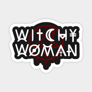 WITCHY WOMAN, WICCA, WICCAN, PAGANISM AND WITCHCRAFT Magnet