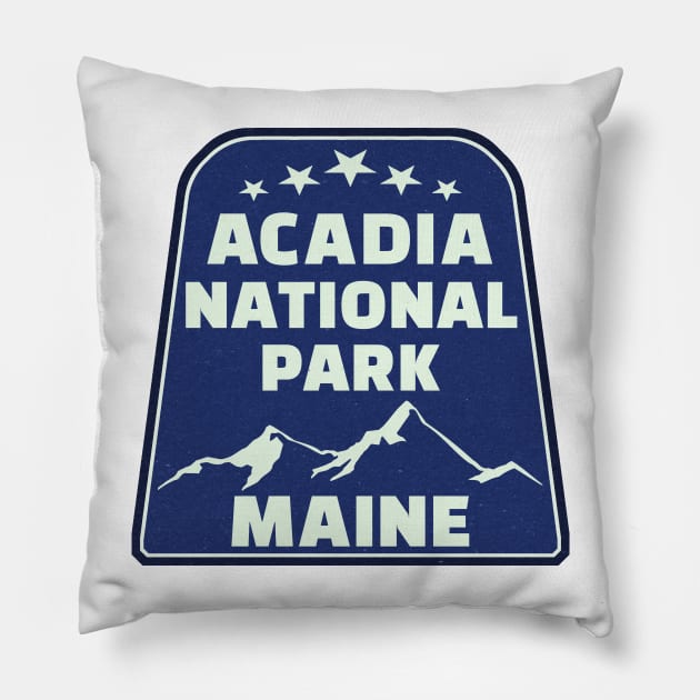 Acadia National Park Maine Pillow by heybert00