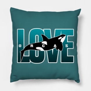 Save the Orcas Killer Whale Conservation Orca Lover Pillow